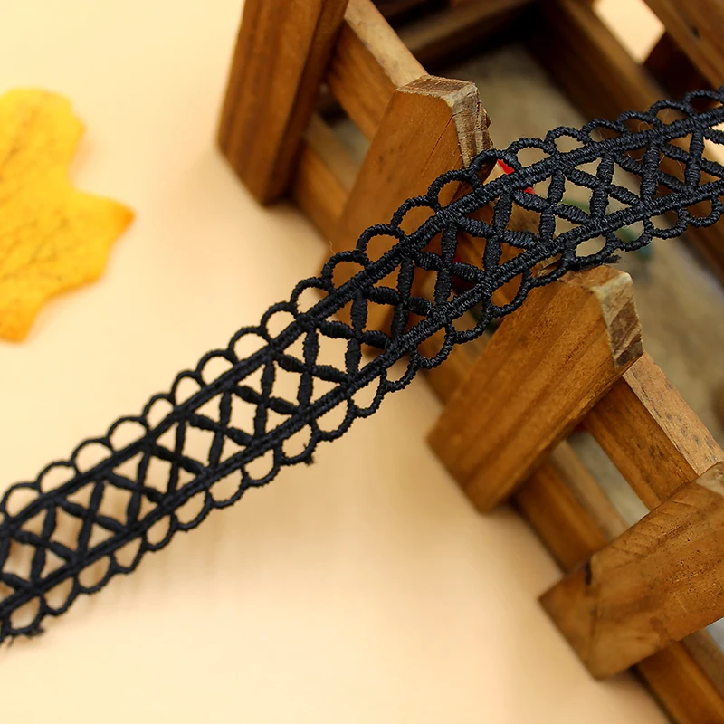 Water-soluble Embroidery Lace, Simple Cross Staircase, DIY Home Textile Accessories, Clothing Accessories, 10Yards/Lot, RS4773