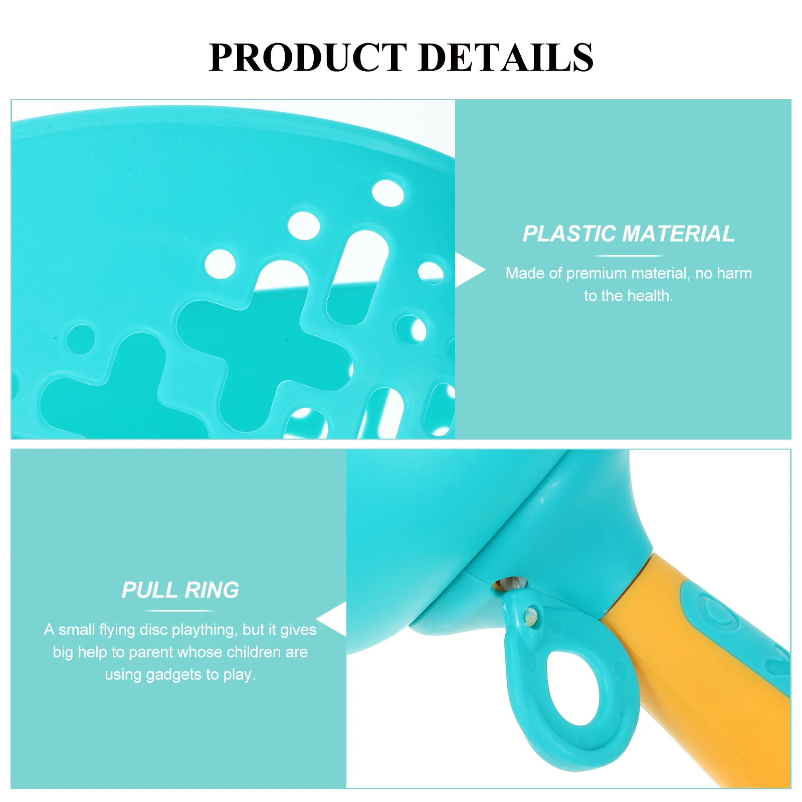 

1 set Flying Disc For Outdoor Parent-Child Interactive Launcher Saucer Plaything Sense Development Yard Sports Party Beach