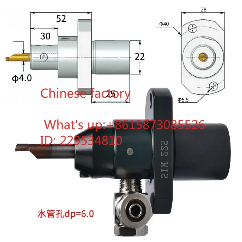 Small inner hole lathe tool holder, automatic lathe boring bar, anti-seismic and durable groove, special for large back shaft