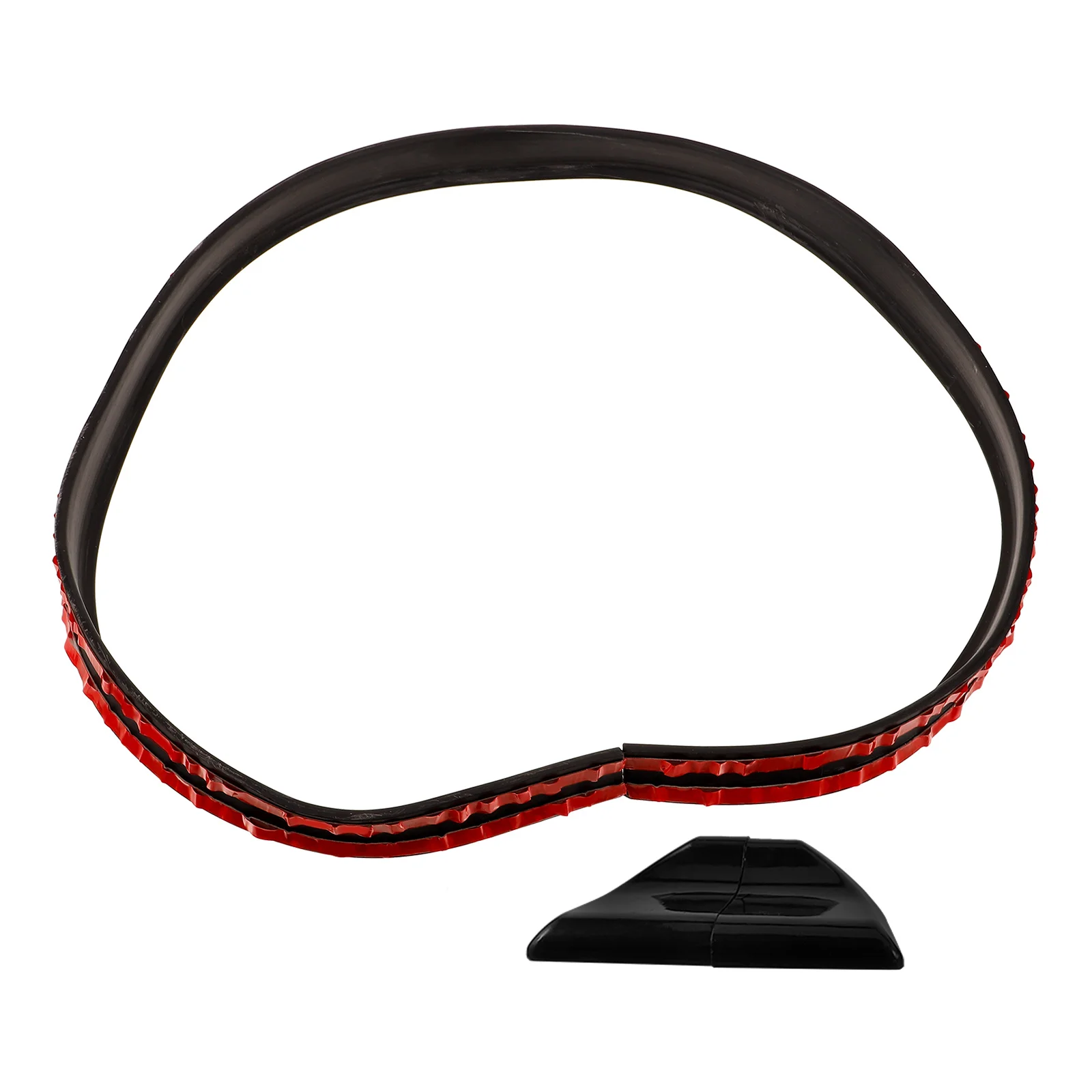 

Universal Car Spoiler Wing Resin Fiber No Drilling Easy Install Rear Tail Roof Diversion Vehicle Trunk