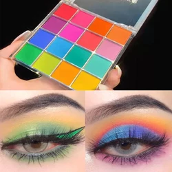 16 Colors Eye Shadow Palette Colorful Artist Shimmer Glitter Matte Long Lasting Waterproof Fine Texture Bright Color Eye Shadow