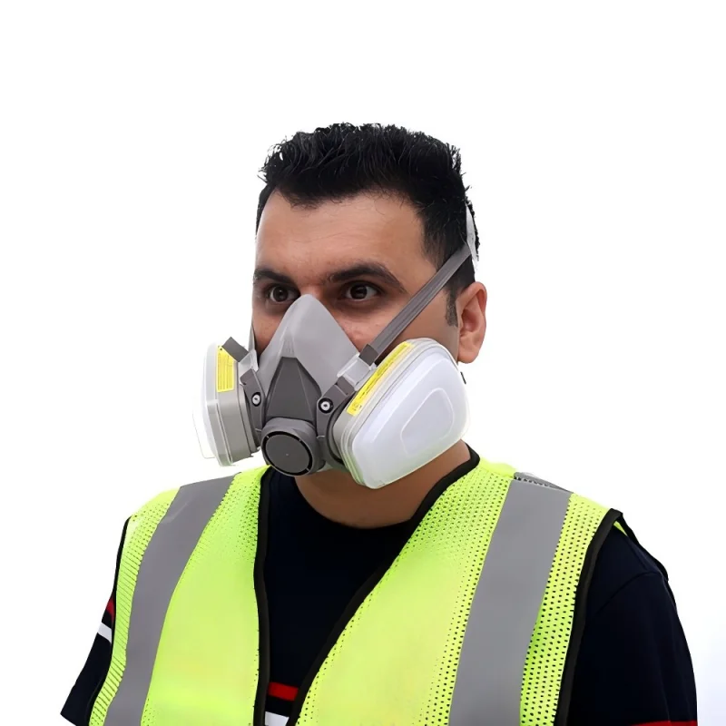 6200 Gas Mask for Spray Paint Decoration Chemical Dust Mask Body Protect Toxic Steam Filter Respirator Reusable Half Mask