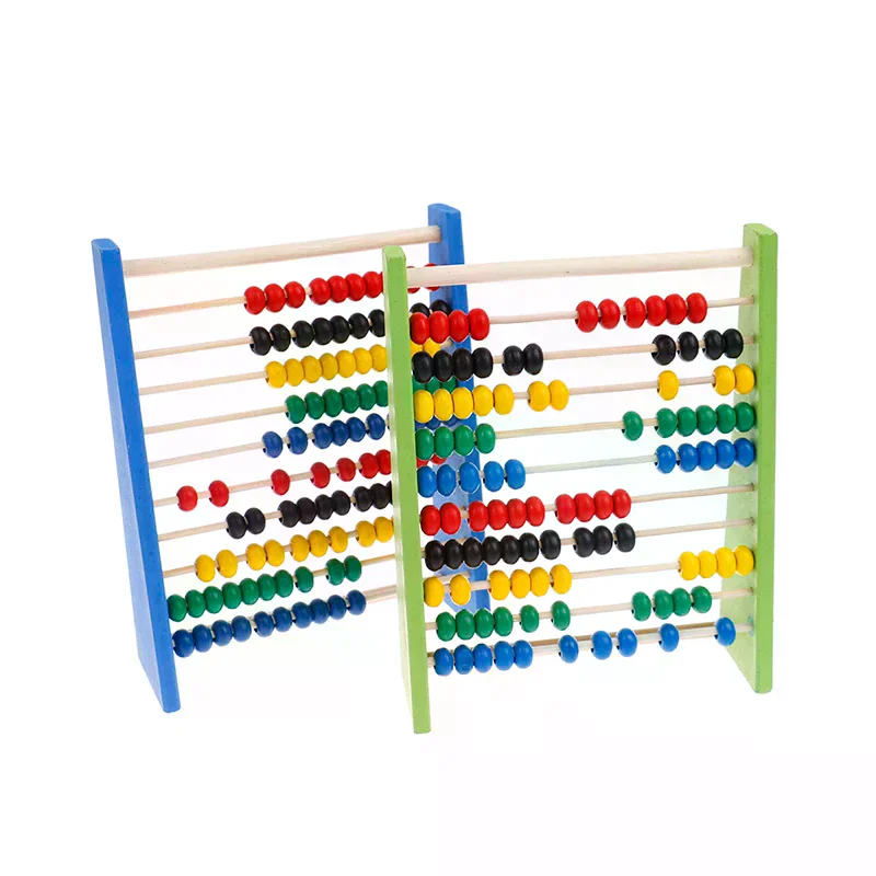 Intelligence Development Wooden Abacus for Kids Mathematics for 3 6 Year Olds High Quality Durable Material Portable Design