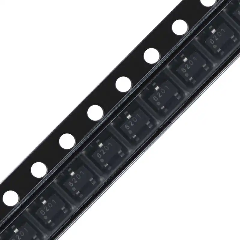 Sensor Sakelar Efek Hall CC6201ST SOT-23 All-Polar Micropower asli asli