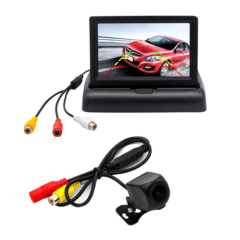 

Dropshipping 4.3" Screen Car Monitor For Rear View Reverse Camera TFT LCD Display HD Digital Color 4.3 Inch PAL/NTSC Backup Cam