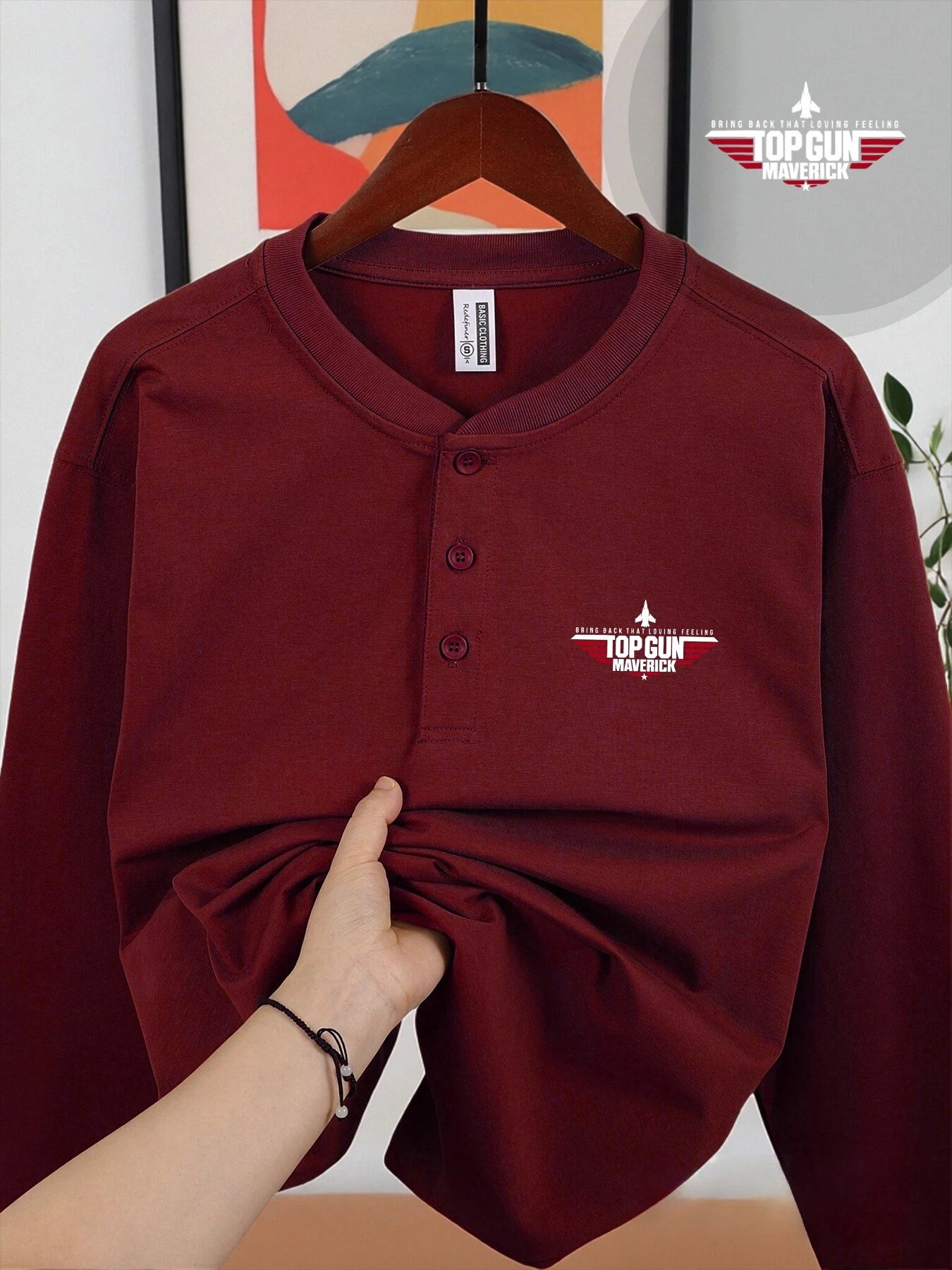 أفضل بندقية مافريك طباعة رجل هنري قمصان الأعمال عالية الجودة قميص موضة تنفس المتسكعون الخريف بلايز لينة عادية