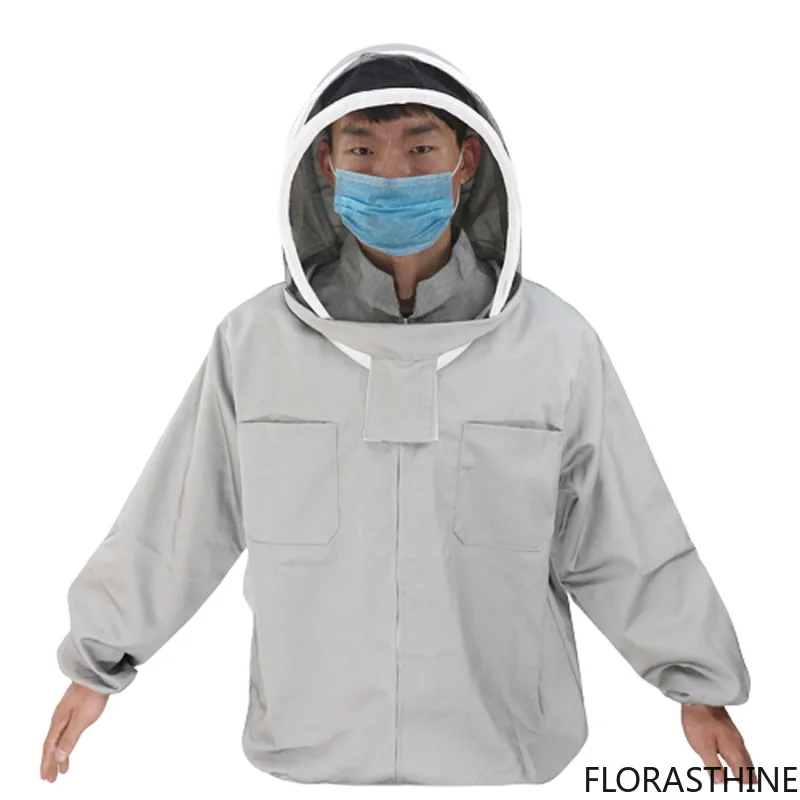 Beekeeping Suit Jacket Veil Set anti-bee clothing New Fabric Beekeeper Clothing Apiculture Protective Bee Gloves Shipping Free