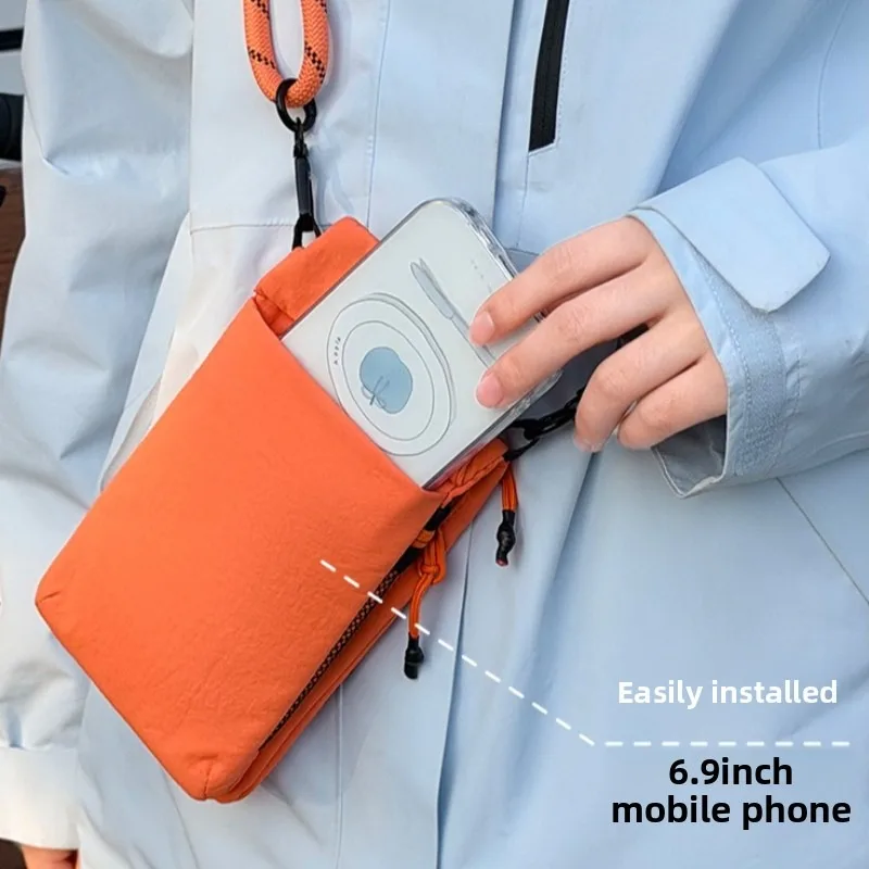 2026 New Multifunctional Crossbody Bag Waterproof Lightweight Mini Crossbody Bag Nylon Messenger Outdoor Storage Organization