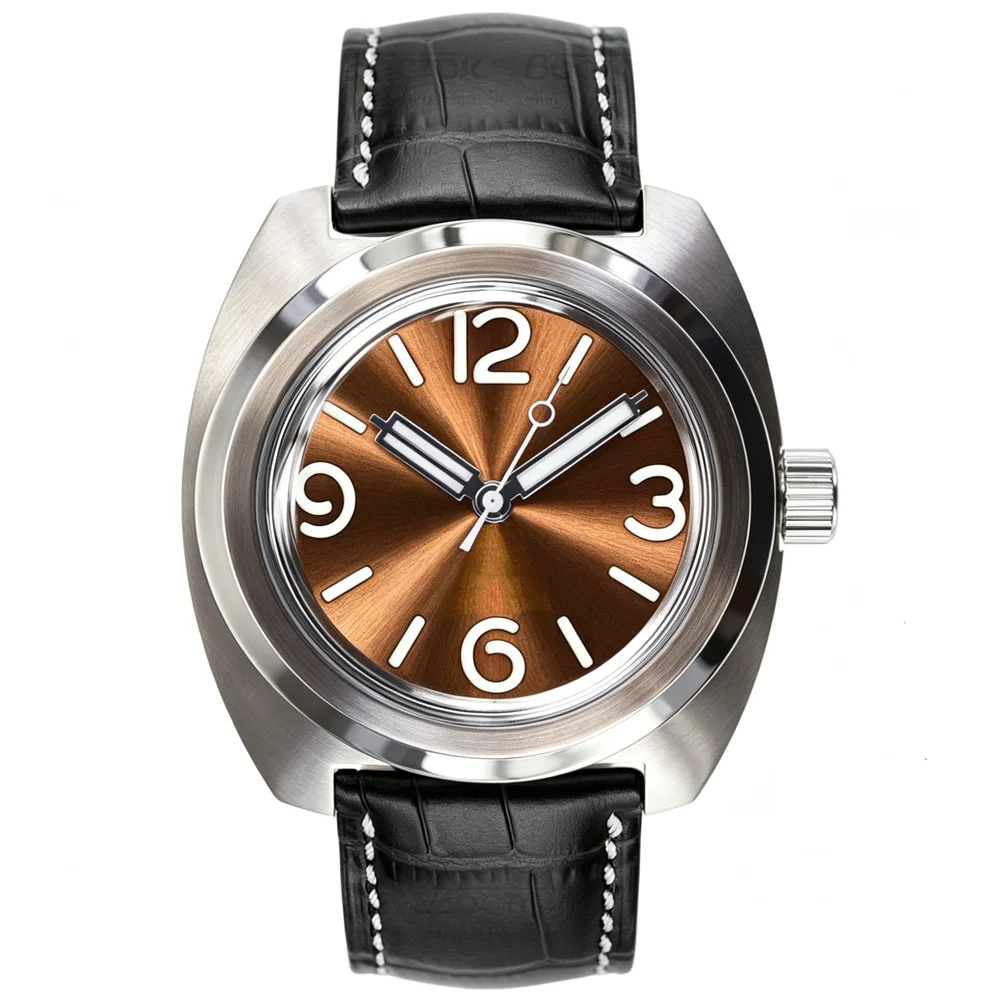 Vintage Mechanical Wristwatch Automatic Watches Men Big Clock Male Timepieces Retro Branded Design Luxury Hours