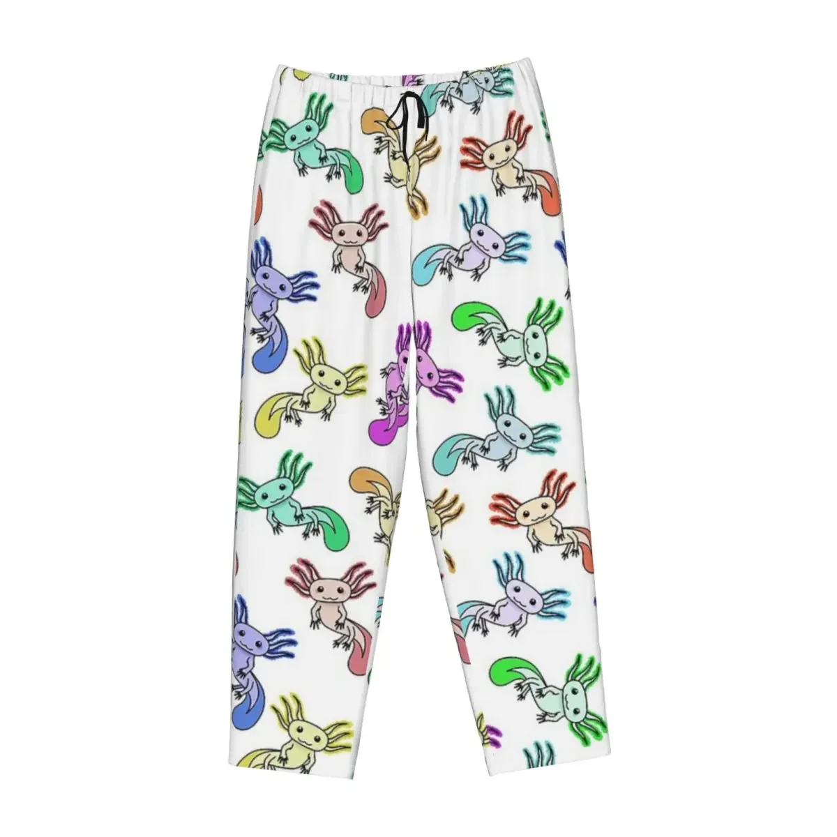 

Custom Axolotl Sea Animal Women Pajama Pants Lounge Sleep Sleepwear Bottoms with Pockets