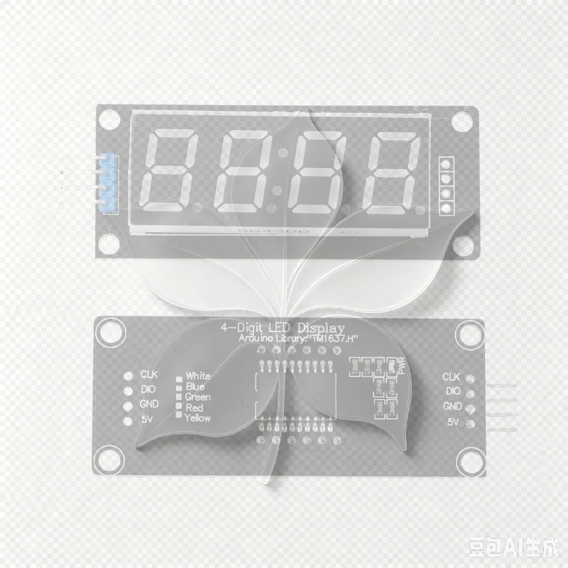 TM1637 0.56 Inch 4 Bit LED Digital Tube Display 7 Segments Display Module LED Electronic Clock Display Module Board For