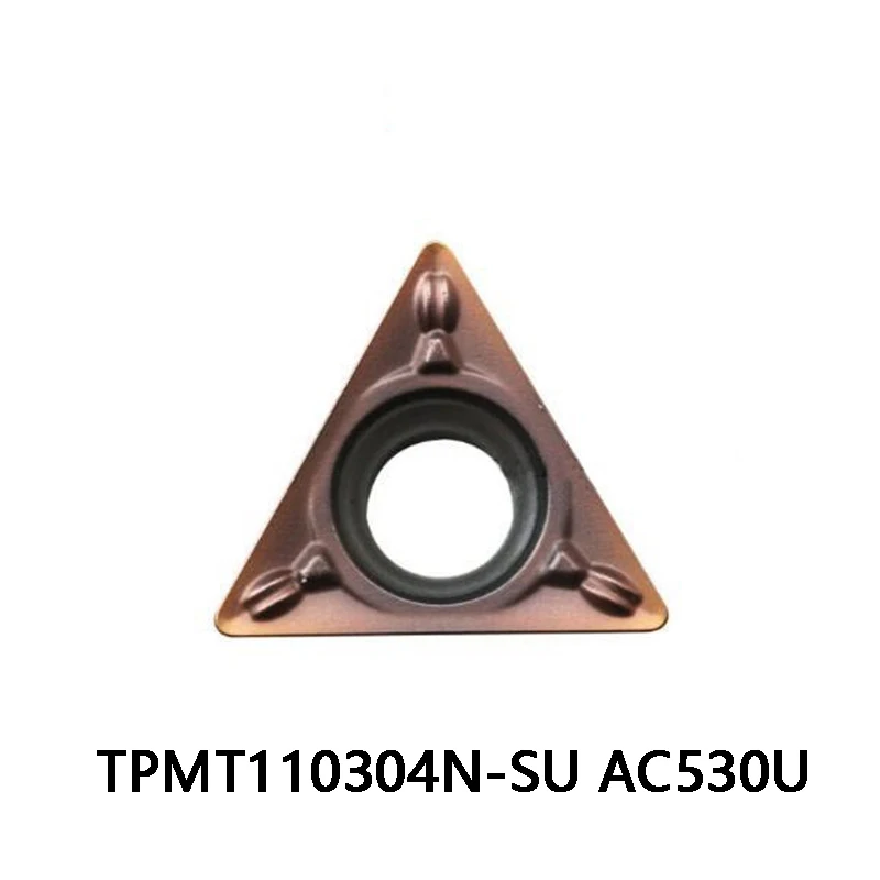 

Original 10pcs TPMT 110304 TPMT110304 N-SU TPMT110304N-SU AC530U Turning Tool Lathe Cutter Carbide Inserts CNC Tools