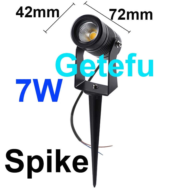 Cob Outdoor Garten Licht LED Rasen Lampe Spike 20W 10W wasserdichte Glühbirne 220V 110V 24V Landschaft IP65 Weg Scheinwerfer wasserdicht out – Detail 14