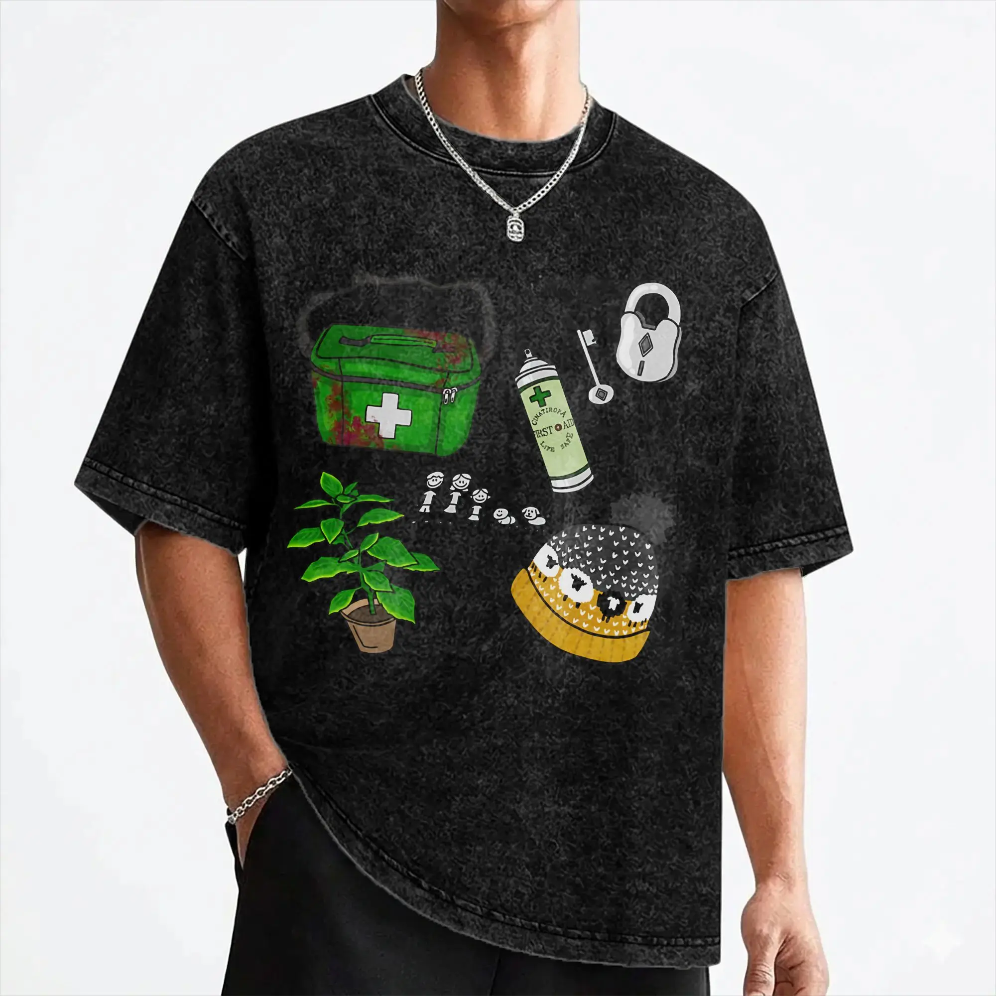 Austin Abrams Bryan  Washed T Shirts Streetwear Novelty T-Shirt  Tees Men Women Cotton Harajuku Summer