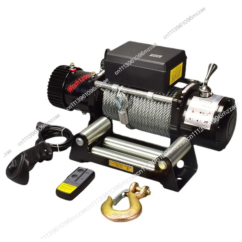 

Electric Winch 12v Vehicle Small Crane 24v Electric Hoist Winch Car Traction Self-rescue Trailer Winch