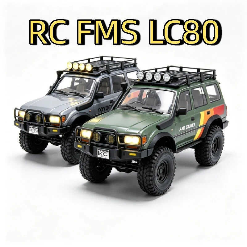 Fms 1/10 Fcx10 Land Cruiser Lc80 Rc Rock Crawler 4wd Licensed Scale Off-Road Two Speed Remote Control Car Hobby Gift