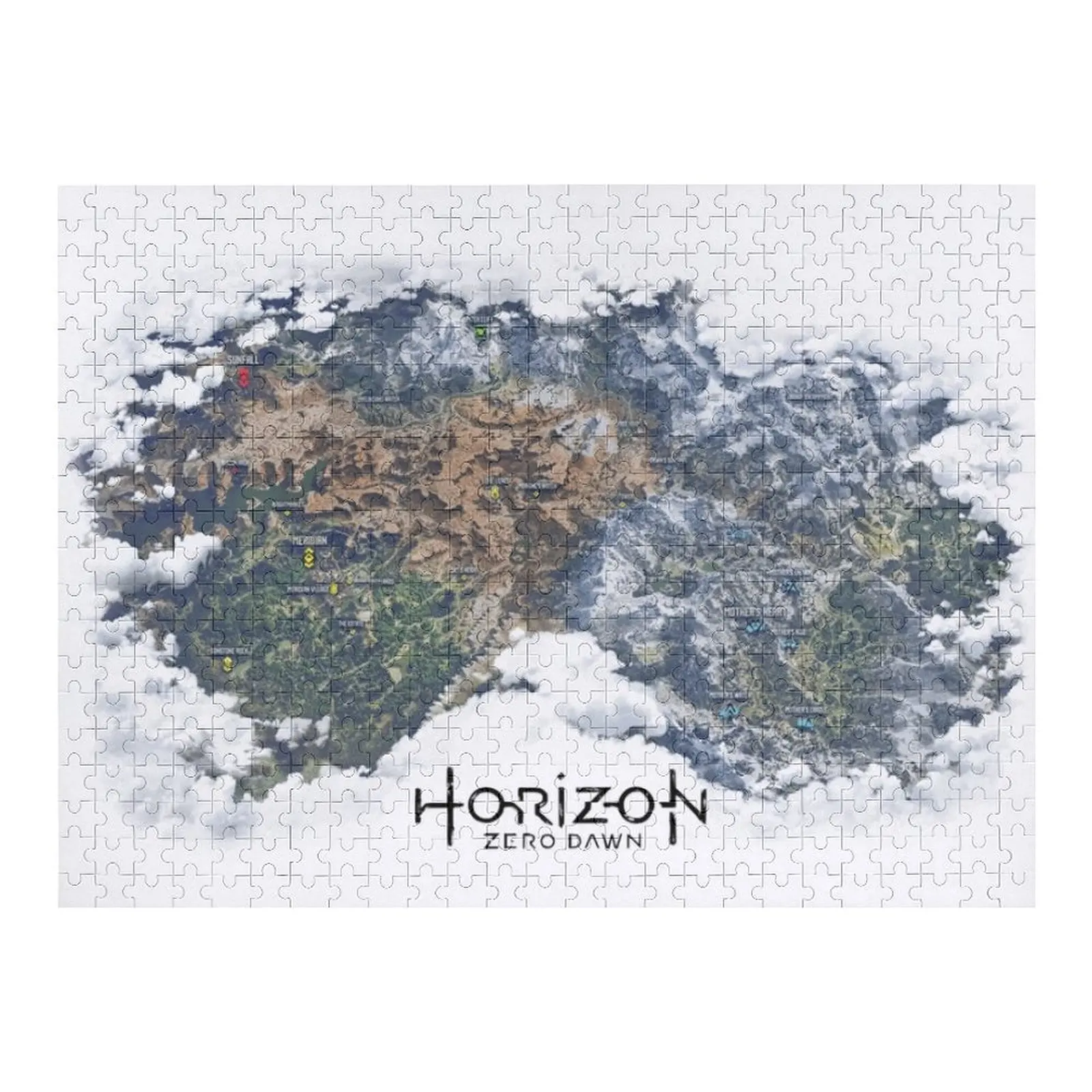 

Horizon Zero Dawn Map Jigsaw Puzzle Wooden Adults Custom Jigsaw With Personalized Photo Puzzle