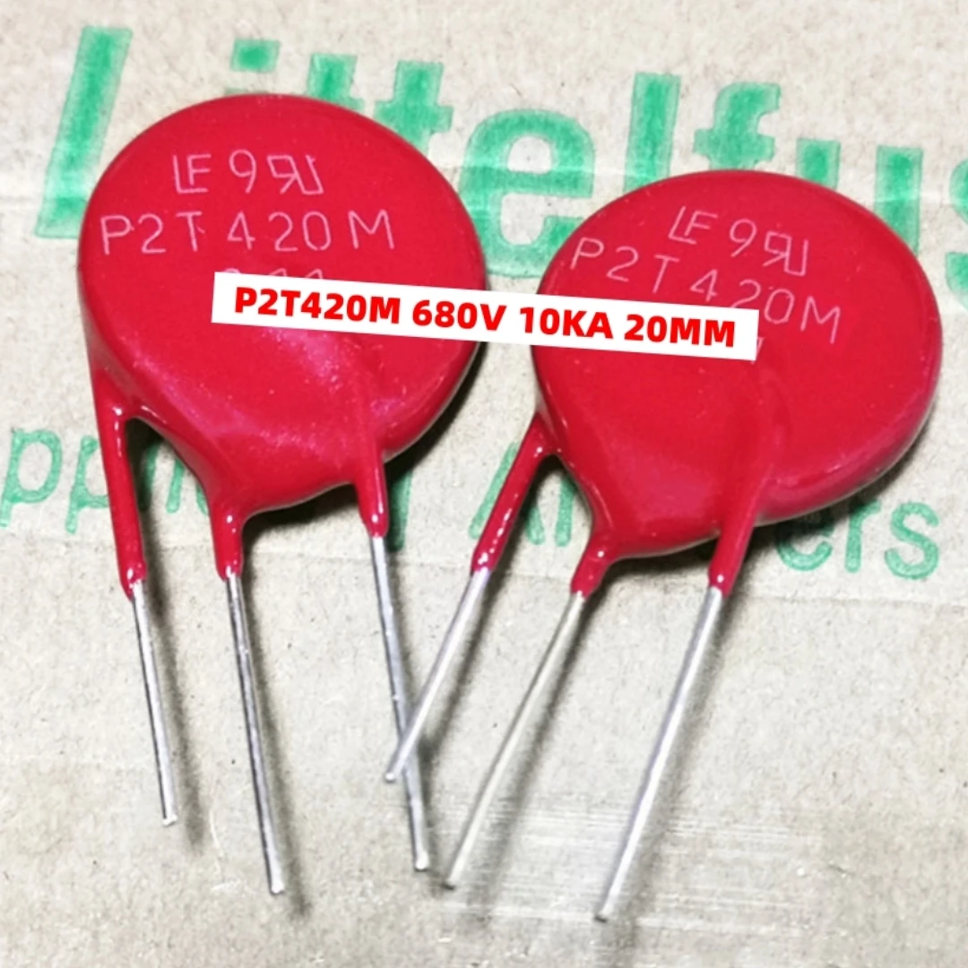 

1/5/10PCS Litteifuse For TMOV20RP420M P2T420M Red Varistor 680V 10KA 20MM Rheostat AC420 DC560 600pF MOV TMOV20RP420ML2T7/X2759