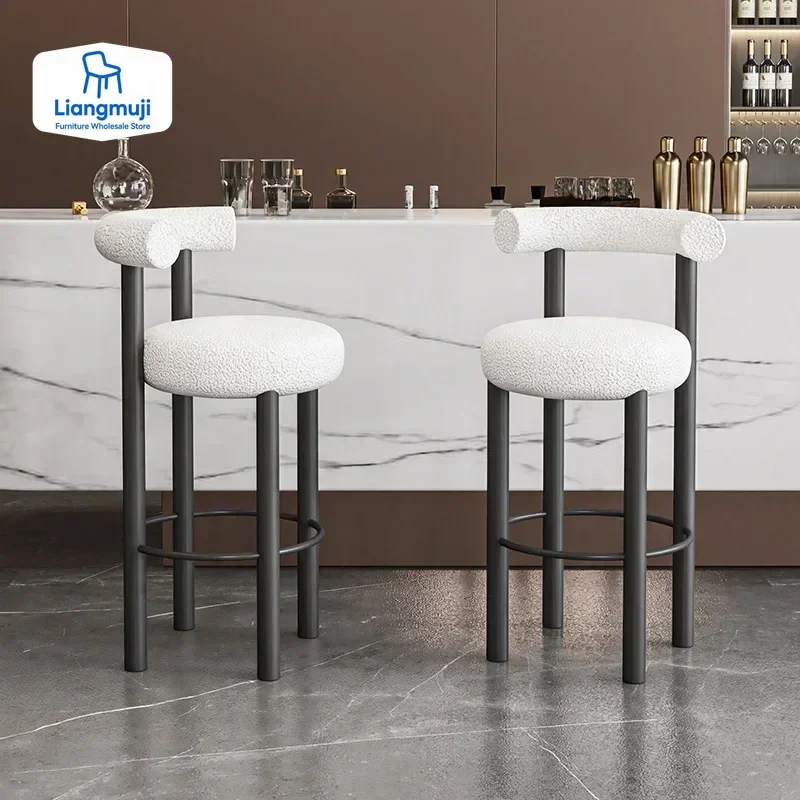 

Kitchen Island Luxury Bar Chair Modern Nordic Barstool Minimalist Bar Stool Design Lounge Taburetes Altos Cocina Home Furniture