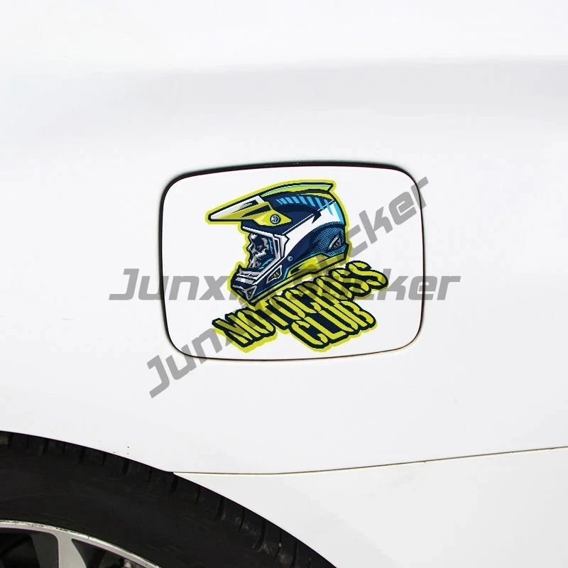 For Skull of Motocross Rider Car Stickers and Decals Waterproof Creative Scratch-proof Window Decal