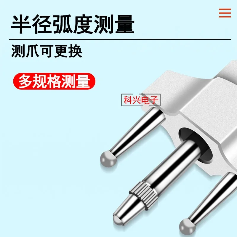 Pengukur radius digital, alat ukur diameter elektronik, indikator pengukur, pengukur R