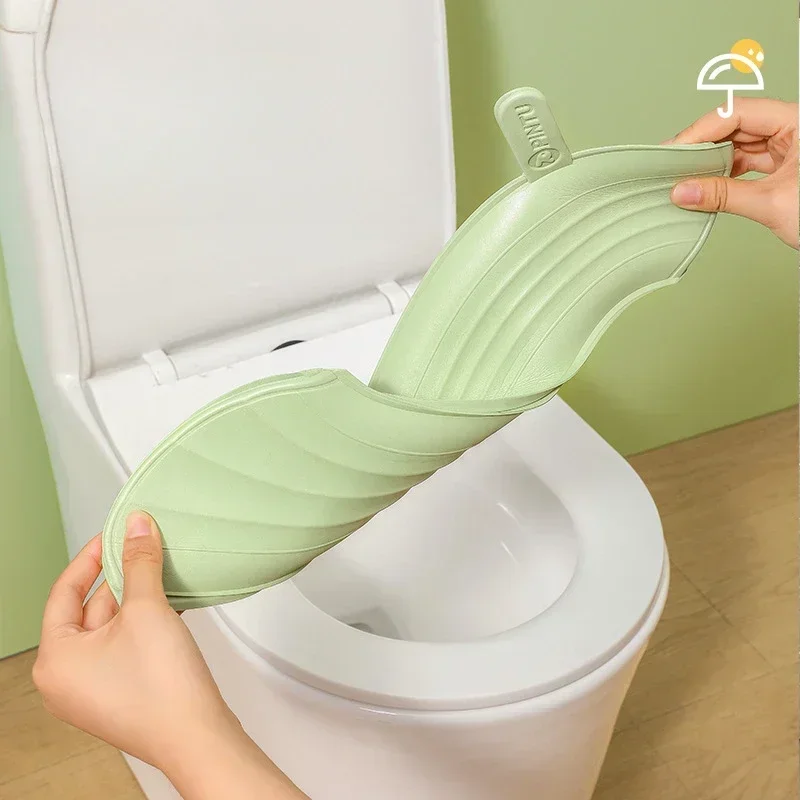 1 paar Waterdichte Zachte Toiletbril Cover Badkamer Wasbare Closestool Mat Pad Kussen Universele WC Wc Set Cover Bidet Accesso