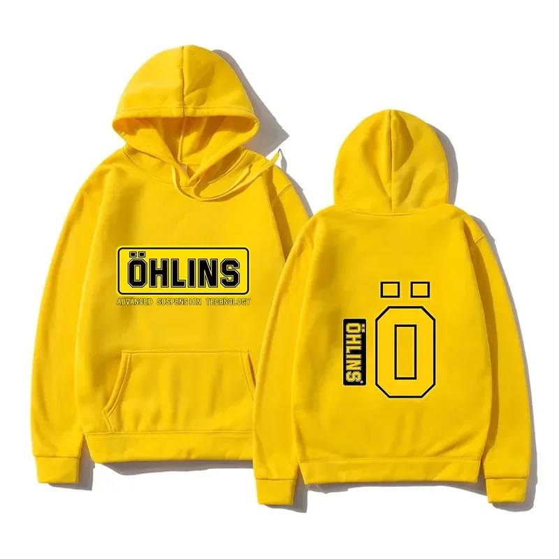 2024 new trend sports yellow jersey No. 0 Spring and autumn hoodie products Hip hop street neutral pullover hoodie harajuku