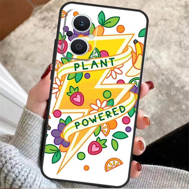 Vegan Pattern Case For OPPO Reno 8T 8 Pro 4 5 6 7 Lite 2Z 4Z 5Z OPPO Find X2 X3 Neo X5 Lite X6 Pro Cover