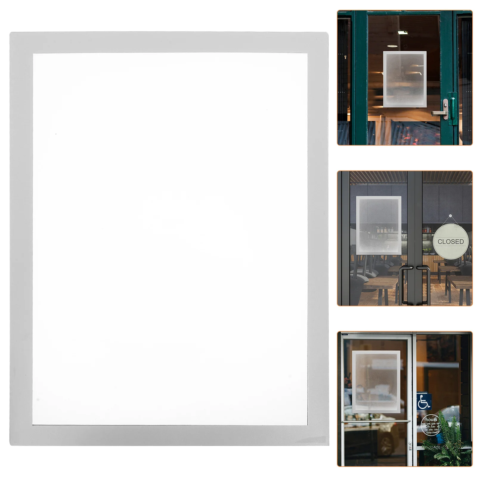 

A4 Double Sided Clear Display Board Magnetic Picture Frame No Punching Poster Holder For Refrigerator Certificate Document Stand