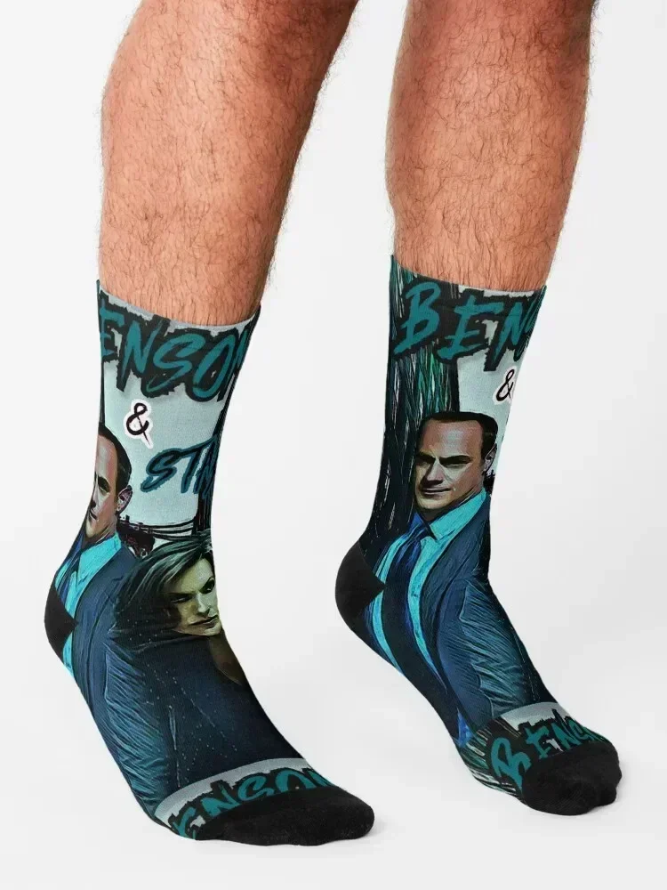 Benson & Stabler Law and Order: SVU Socks with print happy set kids Socks Female Men's