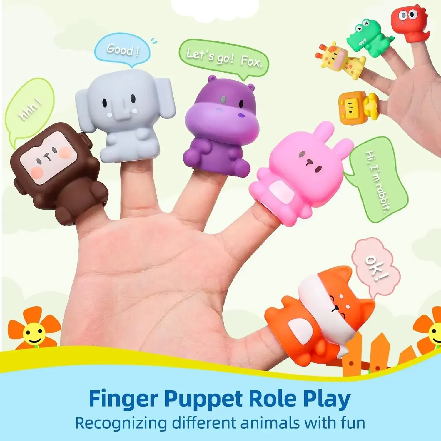 

Children's 10PCS Counting, Matching & Sorting Farm Train Matching Toys,Educational Soft Rubber Car Toys Learning Toy for Kids