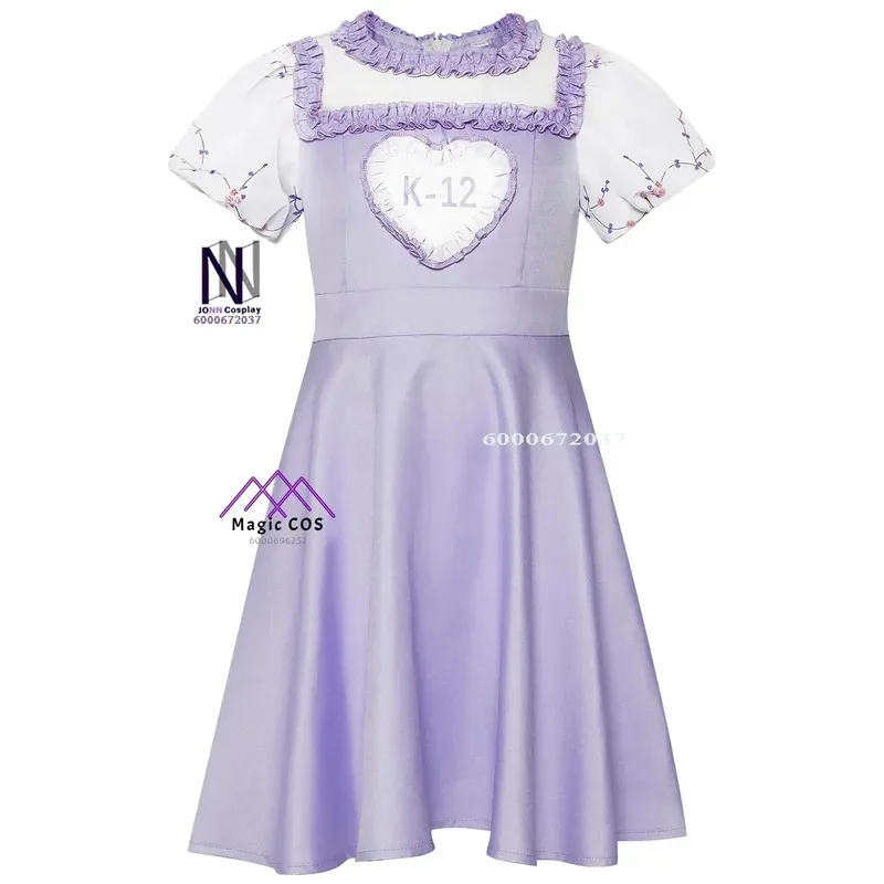 Disfraz de CyMovie K12 Crybaby Angelita, vestido rosa y morado para mujer, traje dulce de Melanie Martinez para niñas, disfraz de Halloween
