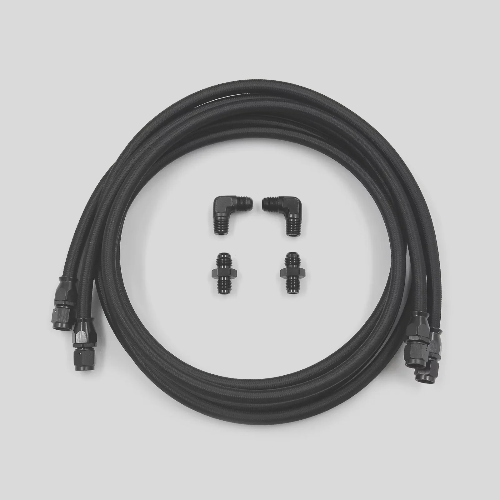 6AN 7FT PTFE Transmission Cooler Line Set, Replacement for GM 4L60 700R4 TH350 TH400