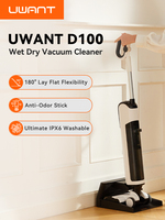 UWANT D100 Wet Dry Vacuum Cleaner 180°Lay-Flat Vacuum Mop All in One with 18000Pa Suction Auto Self-Cleaning Anti Odor Stick Pus