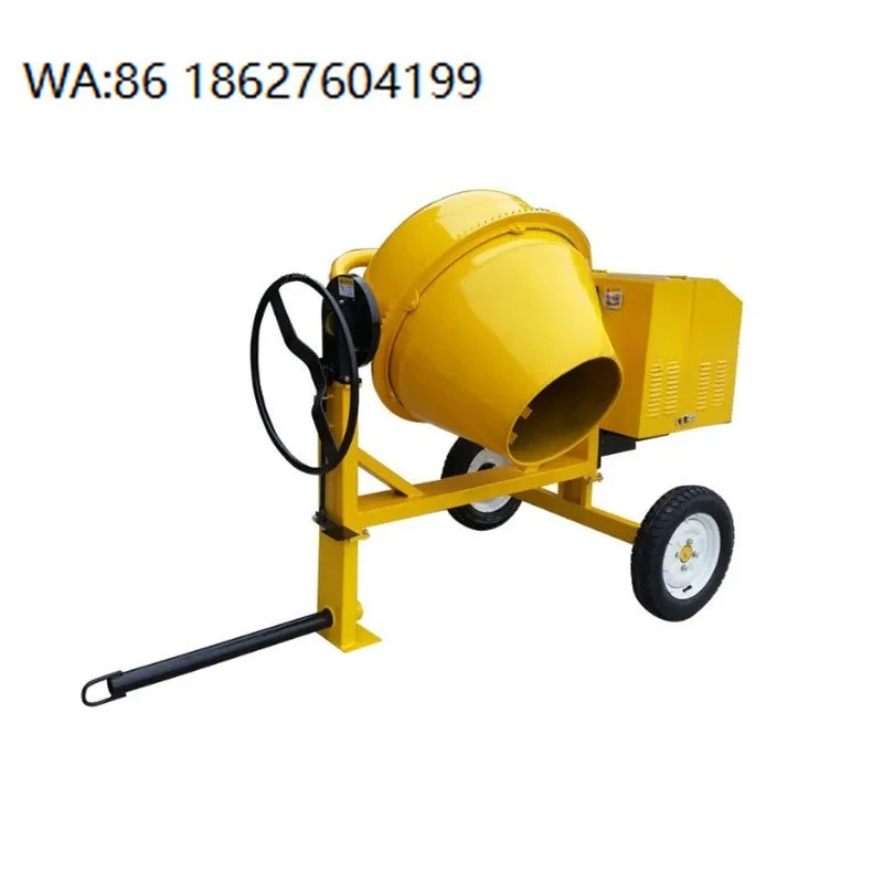 

500L 800L Electric Hot Mix Concrete Mixer Trailer Mounted Small Construction Mixing Machinery