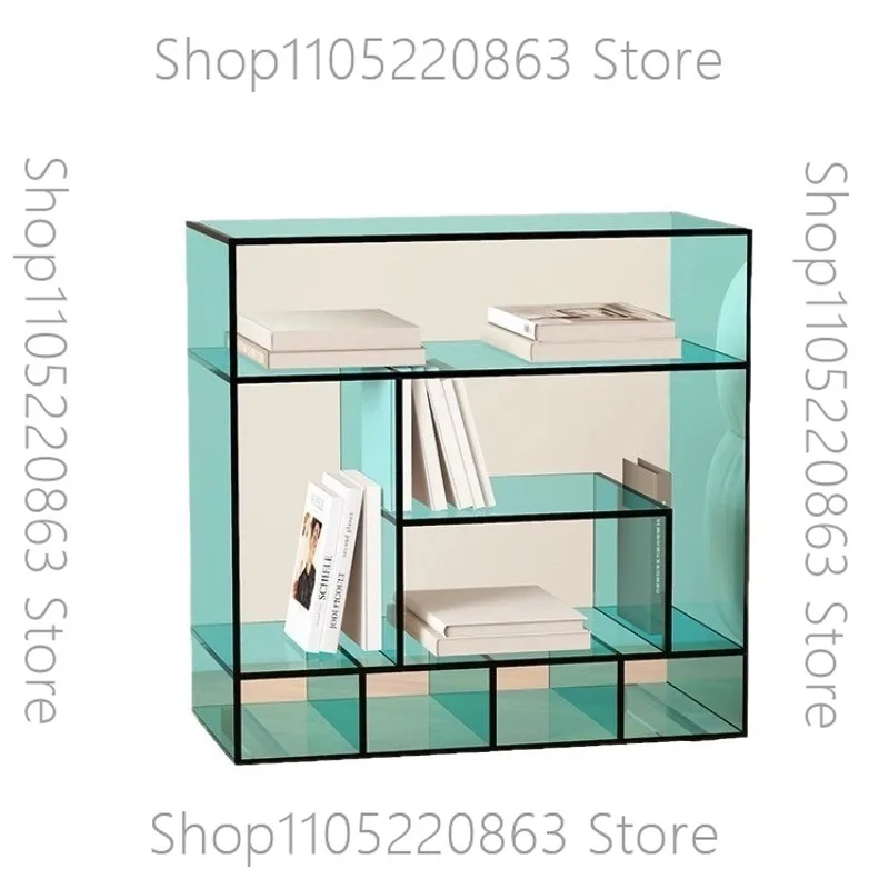 Magazine floor bookshelf household living room display shelf light luxury storage storage creative edge