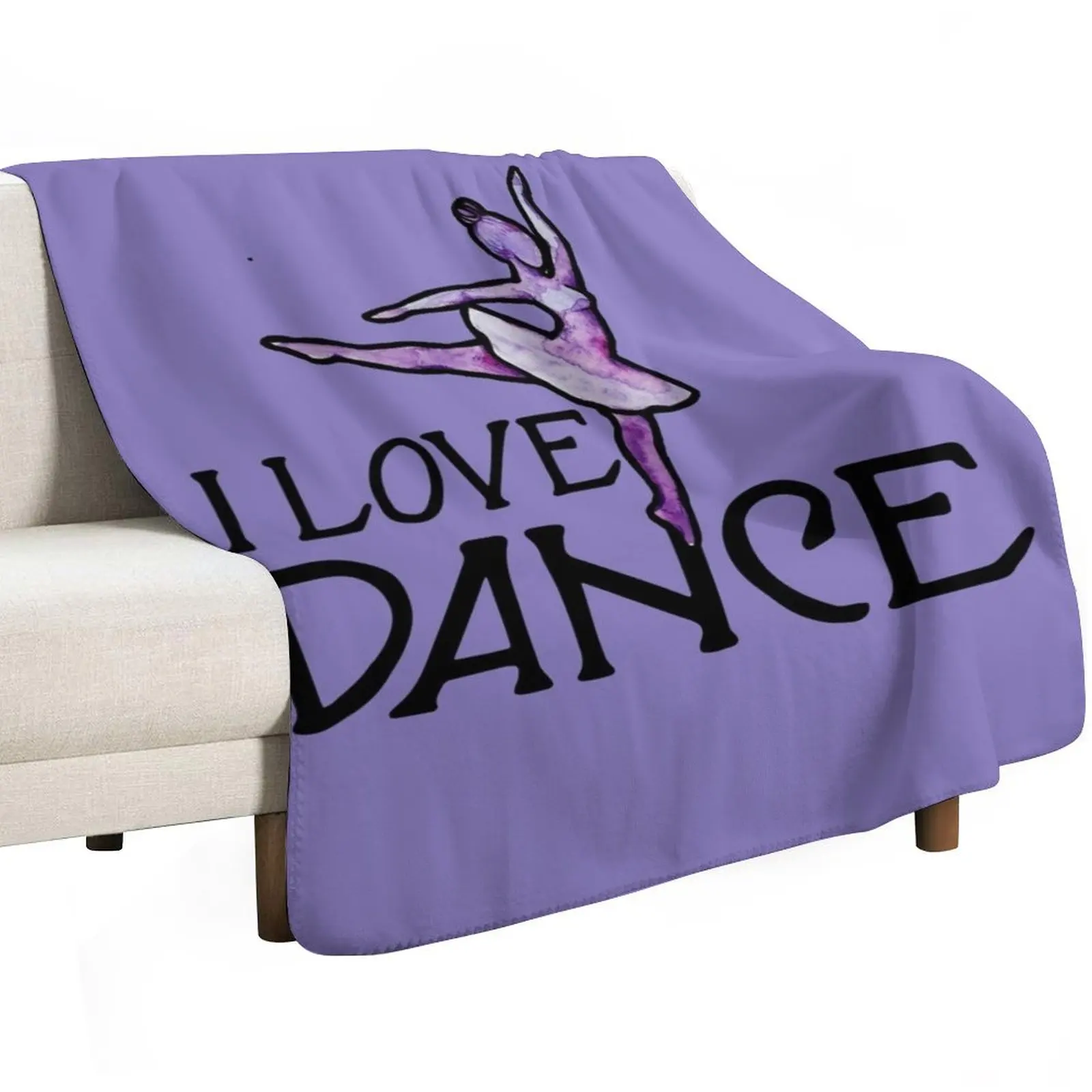 I love Dance Throw Blanket Luxury Brand warm winter Decorative Sofa heavy to sleep Shaggy Hair Blankets