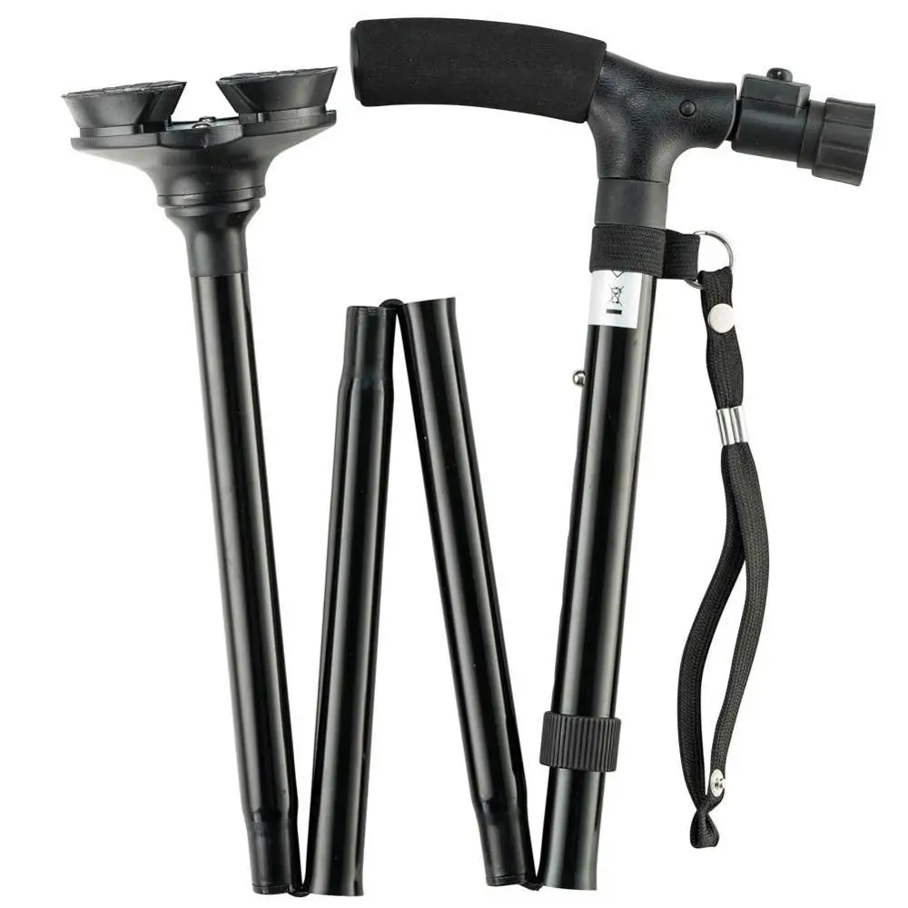 

Smart folding cane elderly use wooden cane accessories