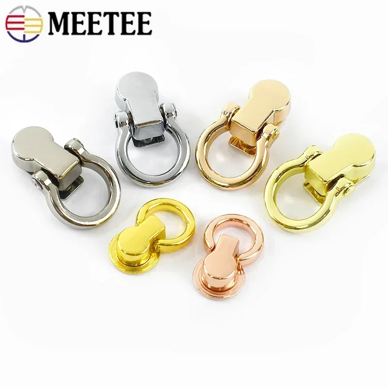 20/50Pcs 8/10mm Bag Handle Screw Rivet Clasp Handbag Decor Studs Button Nail Rivets Metal Ring Buckles Snap Hook Accessories
