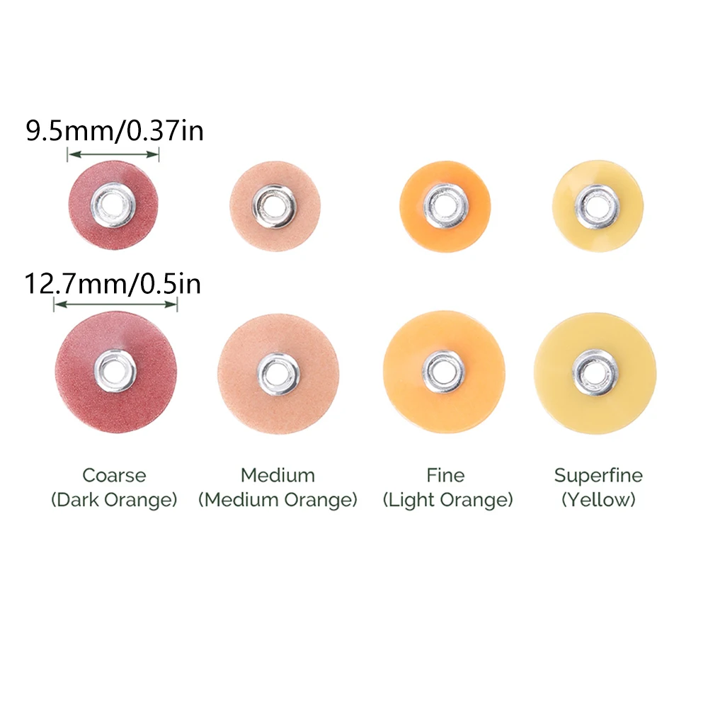 51Pcs Laboratory Diamond Polishing Discs Set RA 2.35mm Mandrel 4-Stage Grit Color-Coded Precision Abrasive Refinement System
