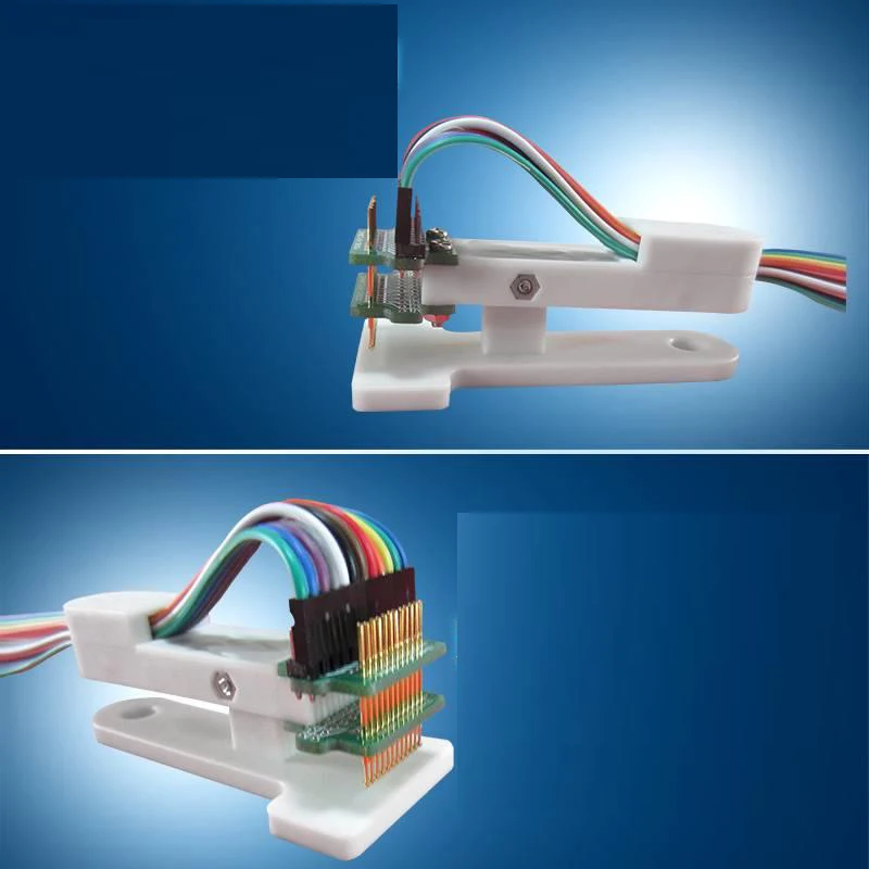 1.27MM 2.00MM 2.54MM PCB Programmer Test Clip Fixture 3P 4P 5P 6P 8P 12Pin Debug Download Burning Chip Clip ARM JTAG Probe TooL