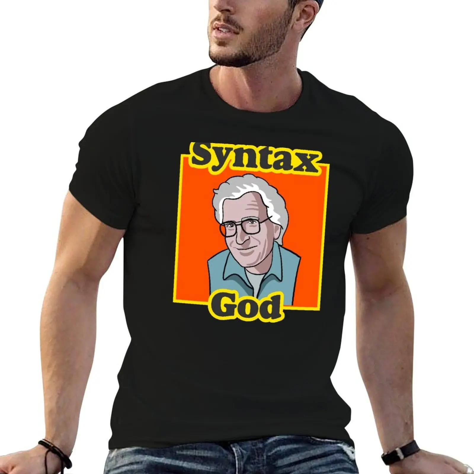 Noam Chomsky - T-shirt à manches courtes Dry Fit Athletic de la marque Syntax God