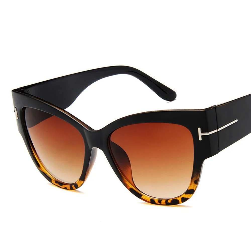 Muselife Nieuwe Mode Merk Designer Cat Eye Vrouwen Zonnebril Vrouwelijke Gradiënt Punten Zonnebril Grote Oculos Feminino De Sol UV400