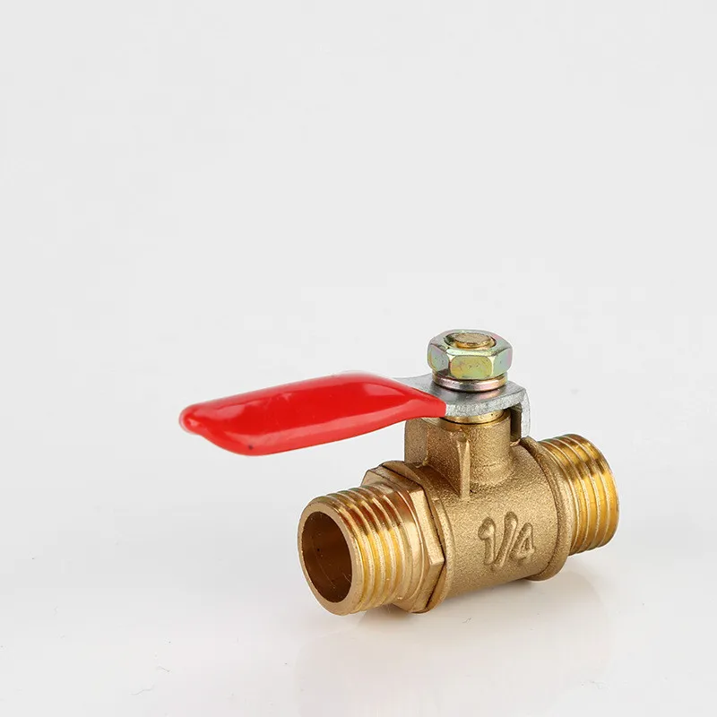 Valve6mm-12mm Hose Barb Inline Brass Water Oil Air Gas Fuel Line Shutoff Ball Valve Pipe Fittings Pneumatic Connector Controller