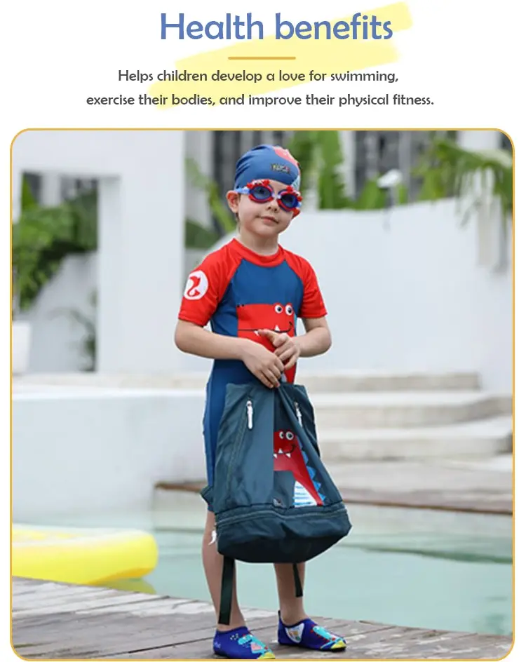 Occhiali da sub per bambini a forma di granchio rosso occhiali da nuoto per bambini occhiali regolabili antiappannamento impermeabili