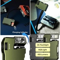 G5 EDC Flashlight 300Lumens Portable Pocket Mini Light Waterproof Torch 180°Rotating Head With Magnetic Tail For Outdoor Camping
