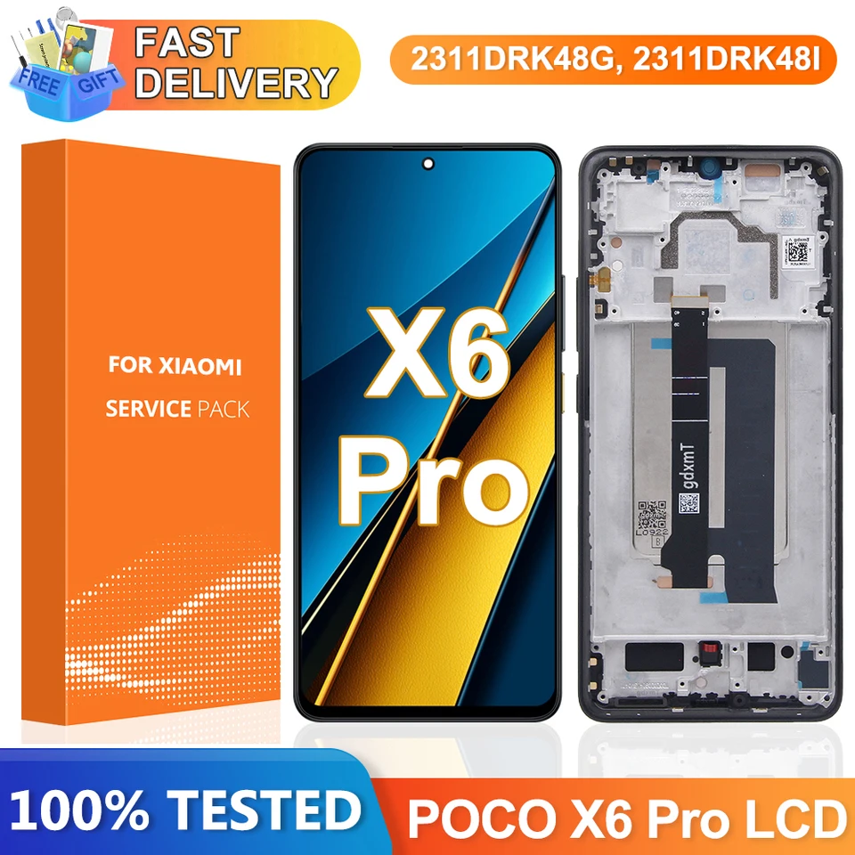 Poco X6 Pro スクリーン交換用 Xiaomi Poco X6 Pro 2311DRK48G