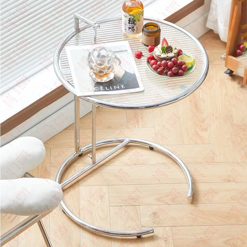 Creative Lifting Transparent Coffee Table Minimalist Ins Living Room Glass top Sofa Side  Small  s