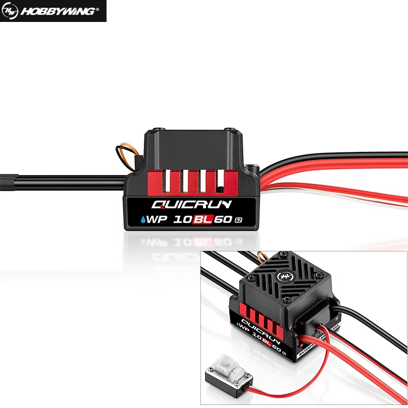 

Hobbywing QuicRun 60A Waterproof Brushless ESC For 1/10 RC Car Remote Control Truck Parts