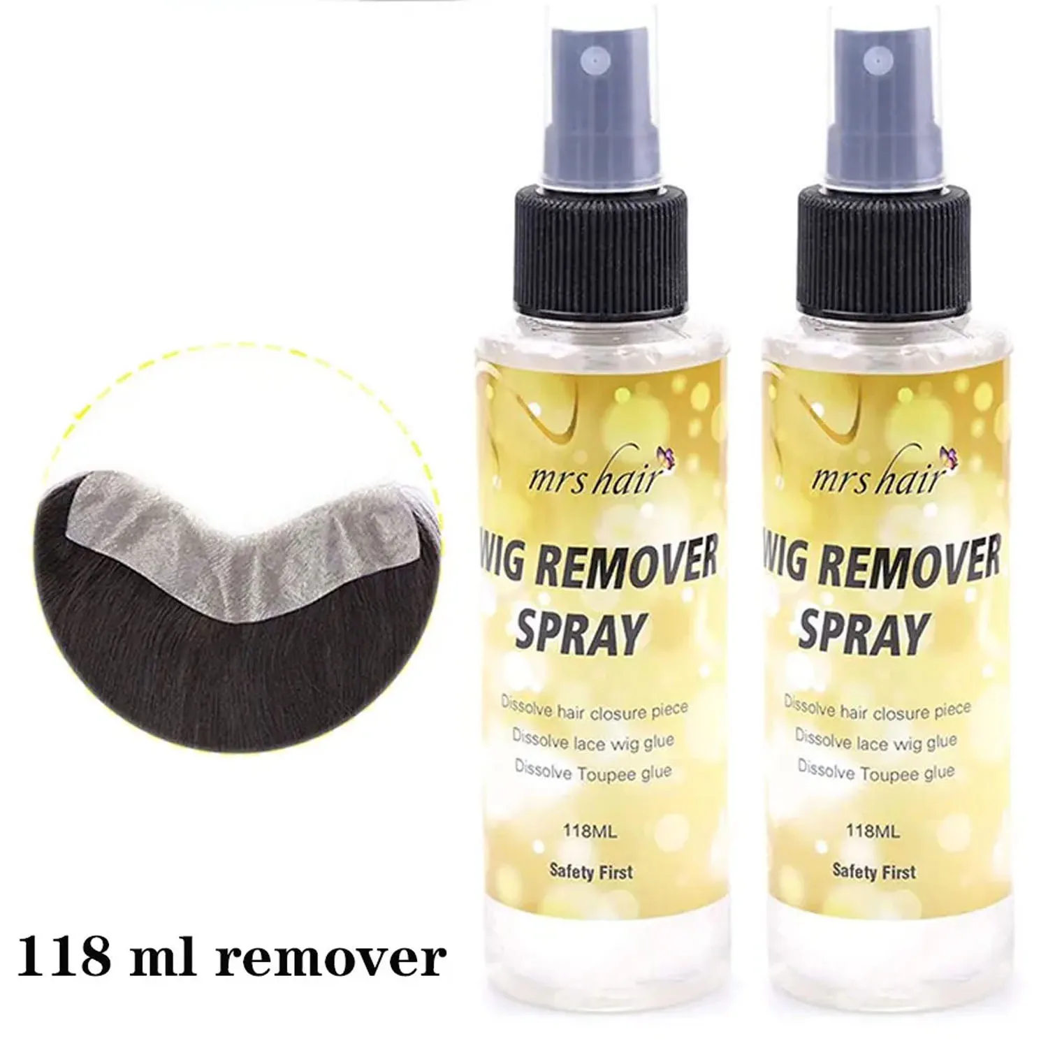 

Tape Hair Remover 118ml Adhesive For Lace Wigs glue spray remover Professional Hair Extension Glue Remover For Salon customlabel